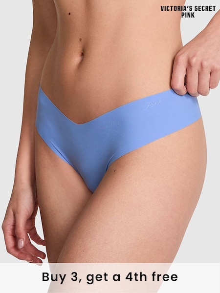 Victoria's Secret PINK Seascape Blue Thong No Show Knickers (W49884) | £9