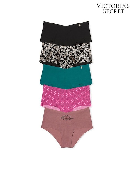 Victoria's Secret Black/Green/Pink Cheeky 5 Pack Knickers (W50156) | £27
