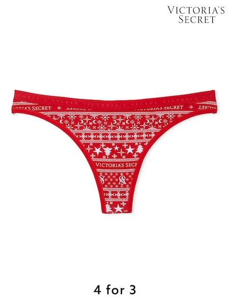 Victoria's Secret Red Fairisle Thong Knickers (W50179) | £9