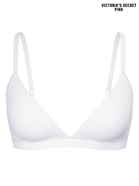 Victoria's Secret PINK White Triangle Stretch Bralette (W50520) | £25