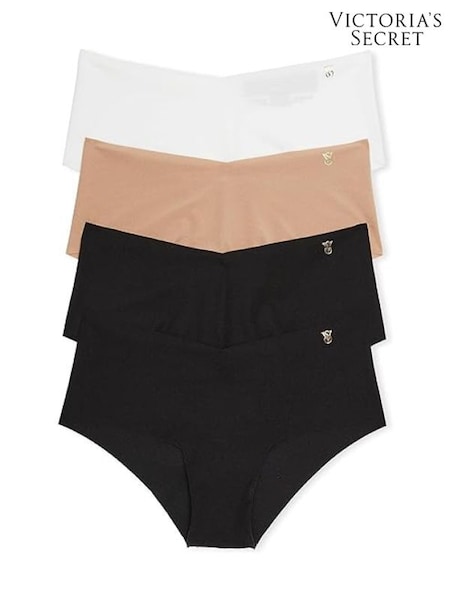 Victoria's Secret Black/Nude/White Cheeky 4 Pack Knickers (W50526) | £20
