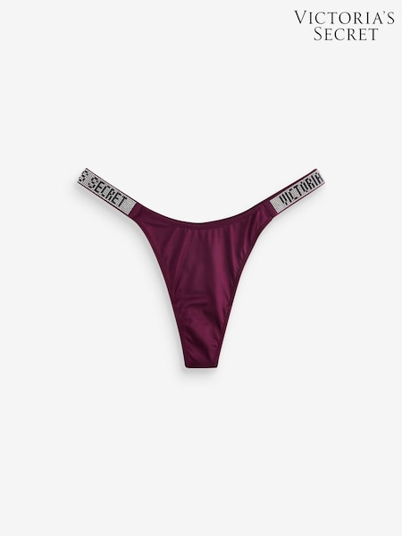Victoria's Secret Kir Red Thong Shine Strap Knickers (W50569) | £20