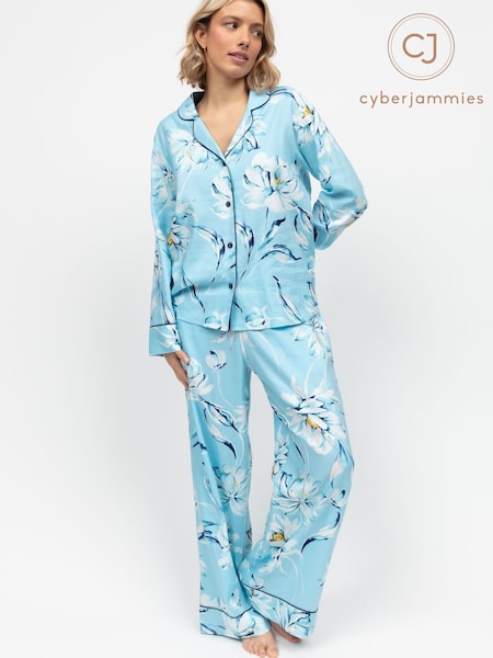 Cyberjammies Blue Long Sleeve Pyjamas Set (W50846) | £52