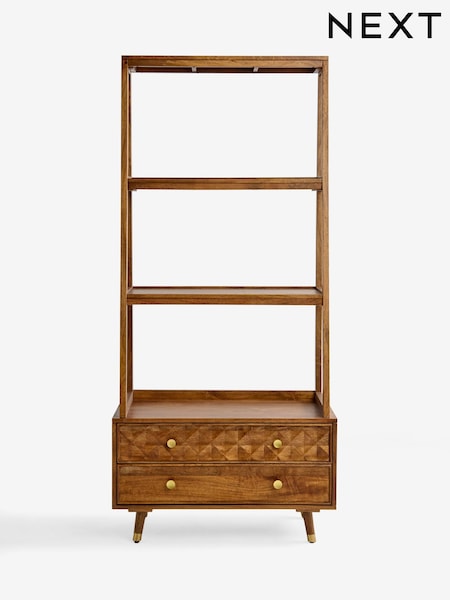 Dark Natural Lloyd Mango Wood Shelf (W50904) | £799