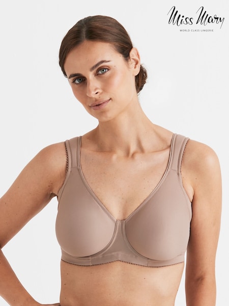 Miss Mary of Sweden Brown Stay Fresh Underwired Bra (W50938) | £55