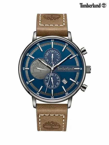 Timberland Sterling Leather Strap 3ATM Brown Watch (W51040) | £150