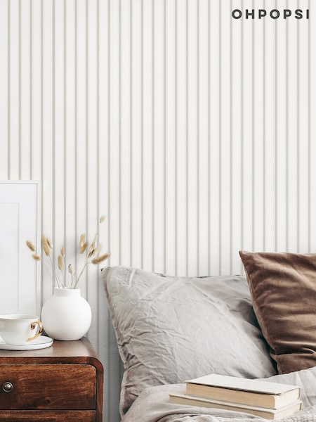 Ohpopsi Smoke Ticking Stripe 10M Wallpaper (W51173) | £50