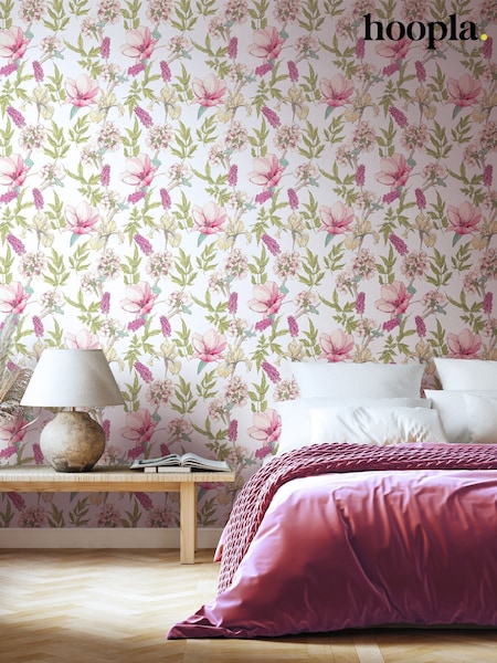 Hoopla Walls Sweet Pea Orchid Bloom 10M Wallpaper (W51188) | £45