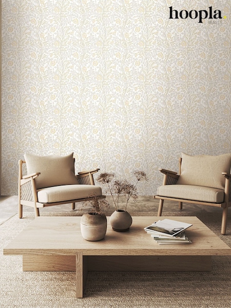 Hoopla Walls Natural Stone Rosehip Trial 10M Wallpaper (W51206) | £45