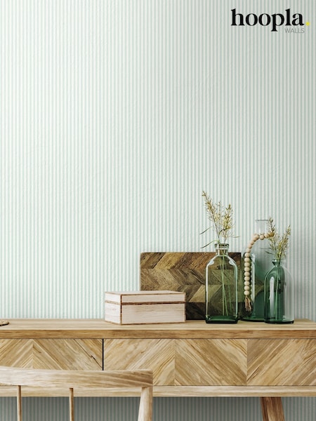 Hoopla Walls Sky Tiny Stripe 10M Wallpaper (W51223) | £35
