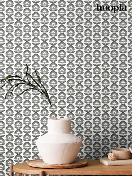 Hoopla Walls Chalkboard Retro Flower 10M Wallpaper (W51238) | £40