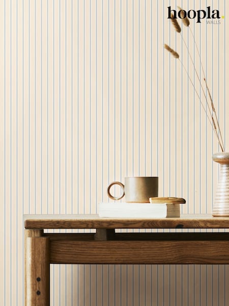 Hoopla Walls Wedgewood Blue Chalk Stripe 10M Wallpaper (W51239) | £35