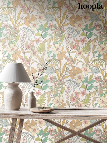 Hoopla Walls Chalk and Sand Oasis 10M Wallpaper (W51262) | £45