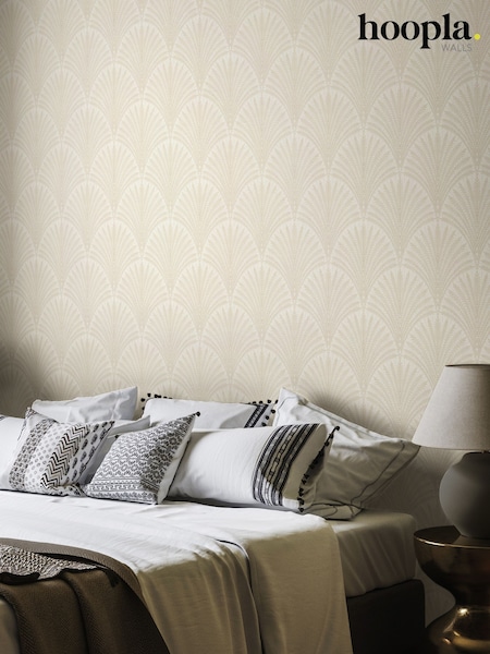 Hoopla Walls Chalk Leaf Fan 10M Wallpaper (W51267) | £35