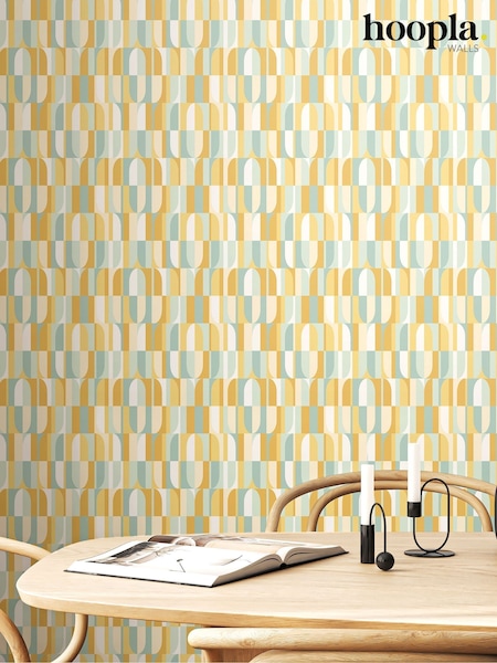 Hoopla Walls Mellow Yellow Building Blocks 10M Wallpaper (W51288) | £40