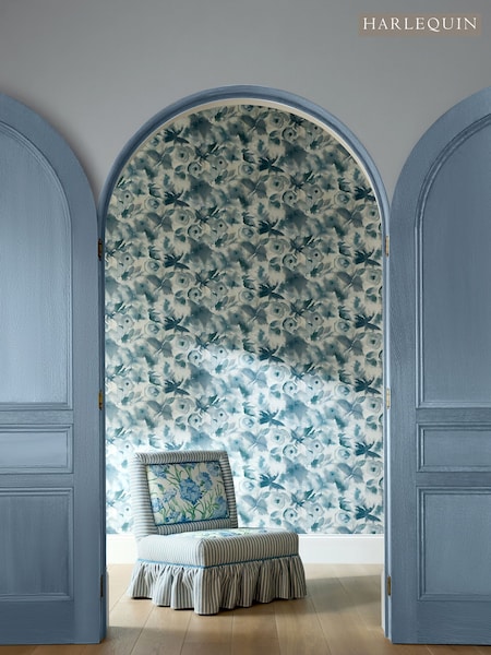Harlequin Cornflower or First Light or Denim Flores Idyllic 10M Wallpaper (W51309) | £100