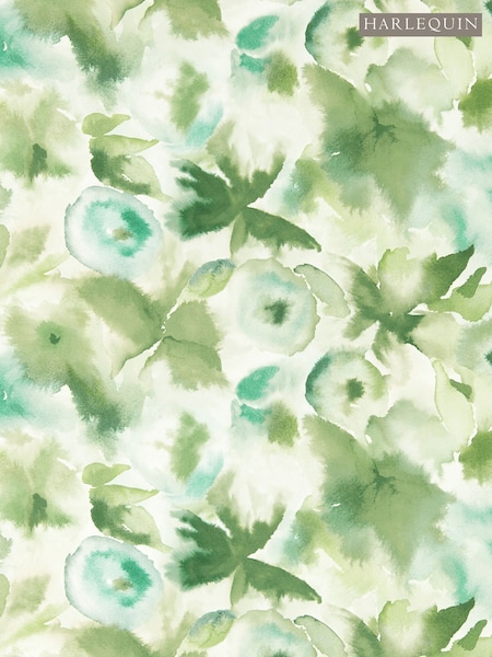 Harlequin Clover/Kelly/Aqua Flores Idyllic 10M Wallpaper (W51311) | £100