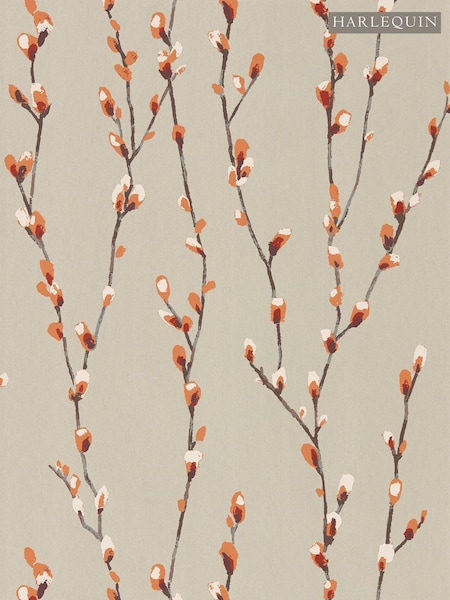 Harlequin Tangerine or Gilver Salice Idyllic 10M Wallpaper (W51326) | £80