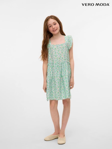 VERO MODA White Printed Sleeveless Dress (W51340) | £28