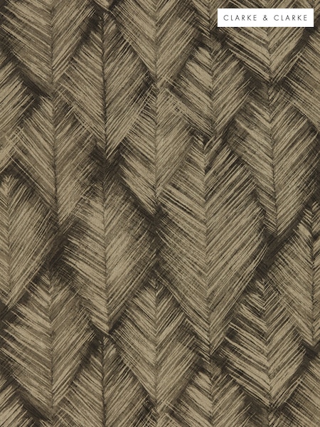 Clarke & Clarke Charcoal or Gilver Folius Expressions Performance 10M Wallpaper (W51360) | £78