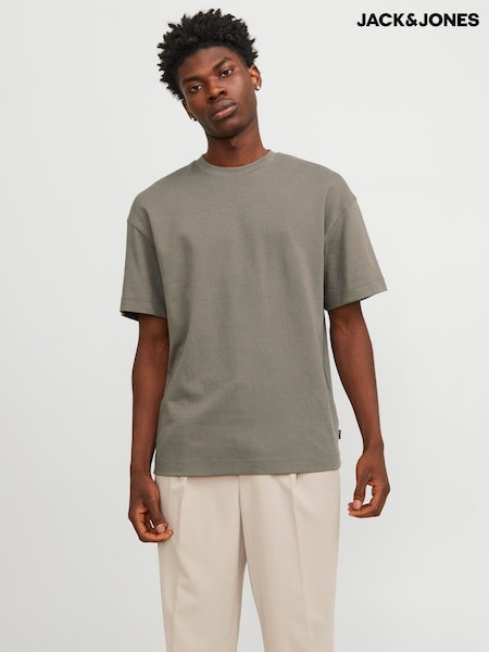 JACK & JONES Grey Loose Fit T-Shirt (W51385) | £15