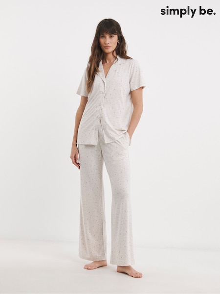 Simply Be Natural Lounge Pyjamas (W51434) | £28