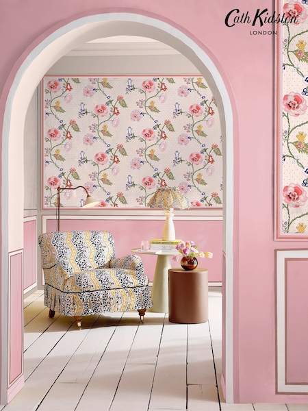 Cath Kidston Neutral Catnip 10M Wallpaper (W51546) | £42