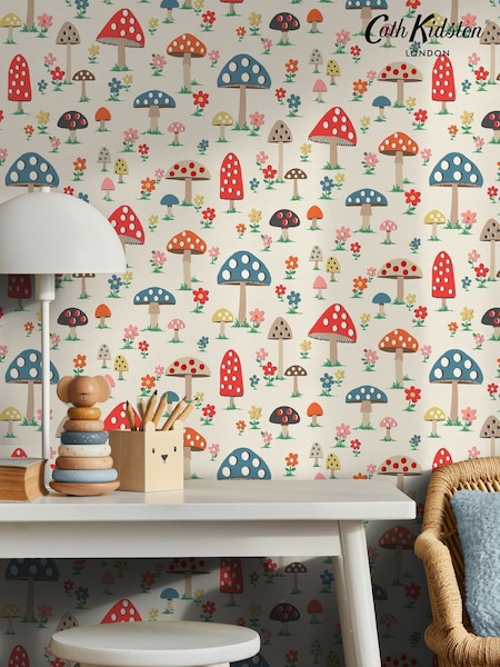 Cath Kidston Multi Mushrooms Wallpaper (W51554) | £42