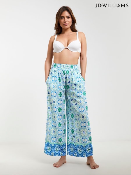 JD Williams Blue Beach to Beach Trousers (W51595) | £28