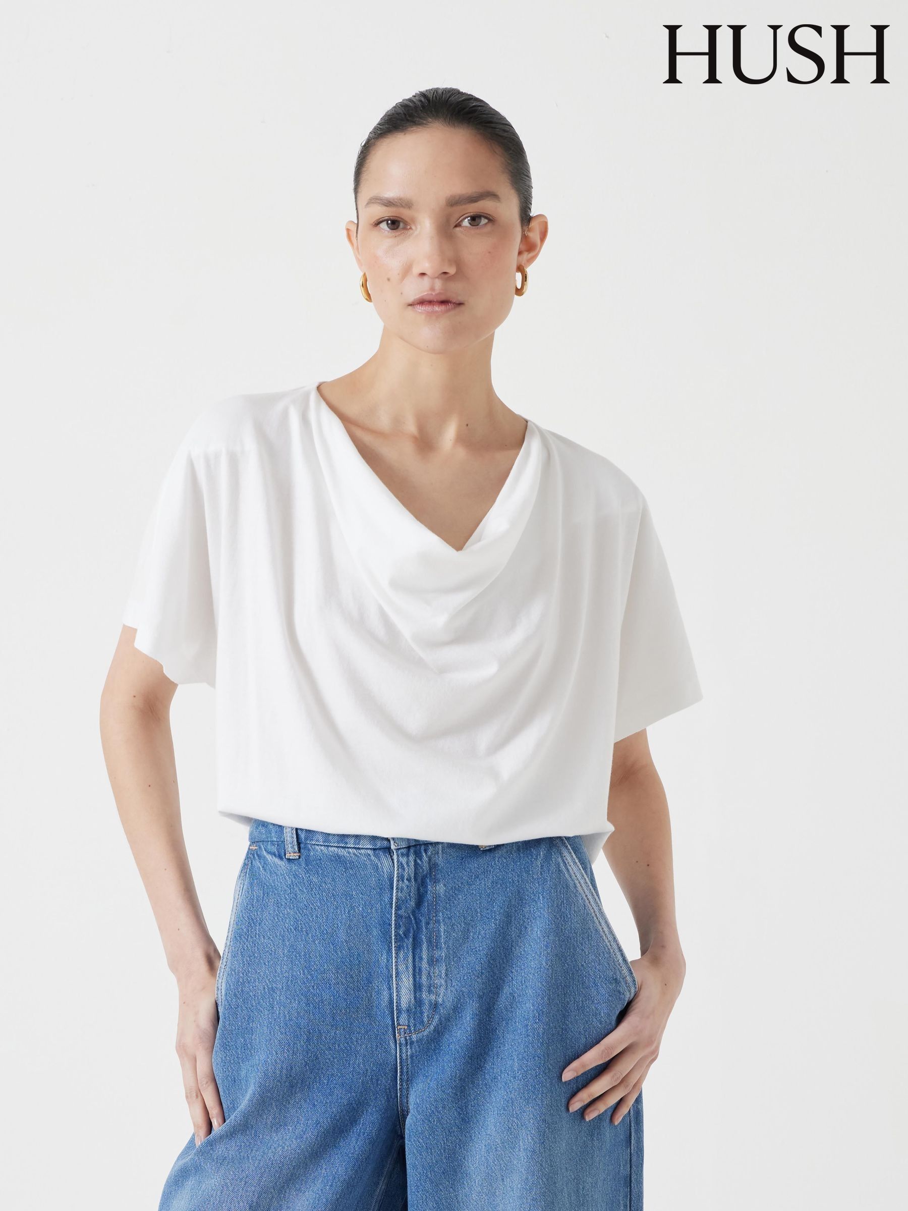 トップス deres / bottle neck drape blouse 16th 4eec5bf0848c483f4352c1c557a751