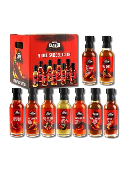 Kimm & Miller 9 Hot Sauce Gift Set Selection Pack (W51775) | £25