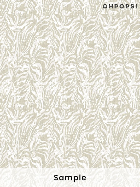 Ohpopsi Linen Zebra A4 Sample Wallpaper (W51777) | £1
