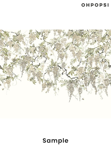 Ohpopsi Linen Trailing Wisteria A4 Wallpaper Sample (W51778) | £1