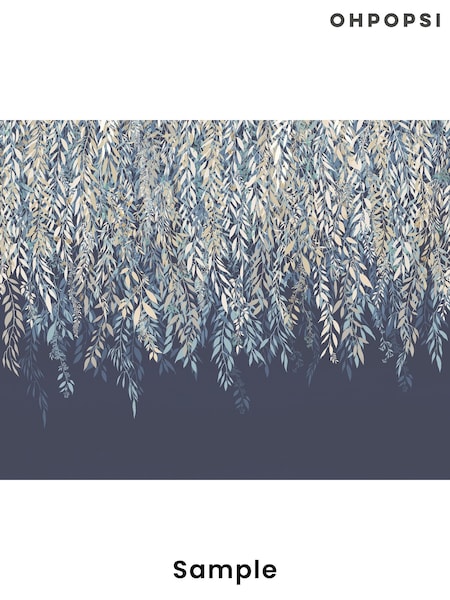Ohpopsi Midnight Cascading Willow A4 Wallpaper Sample (W51796) | £1