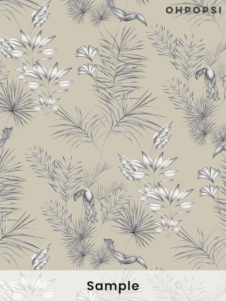 Ohpopsi Linen Toile Linen A4 Sample Wallpaper (W51814) | £1