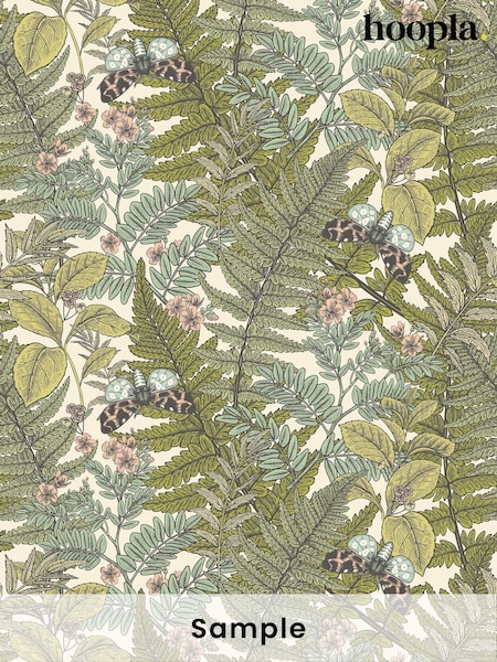 Hoopla Walls Juniper Wild Ferns A4 Wallpaper Sample (W51829) | £1