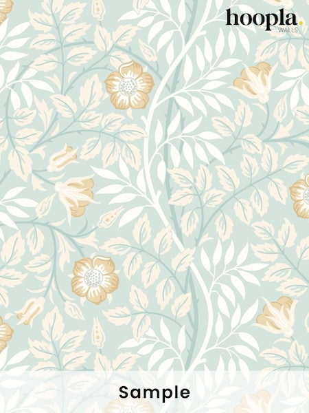 Hoopla Walls Seafoam Rosehip Trial A4 Wallpaper Sample (W51857) | £1