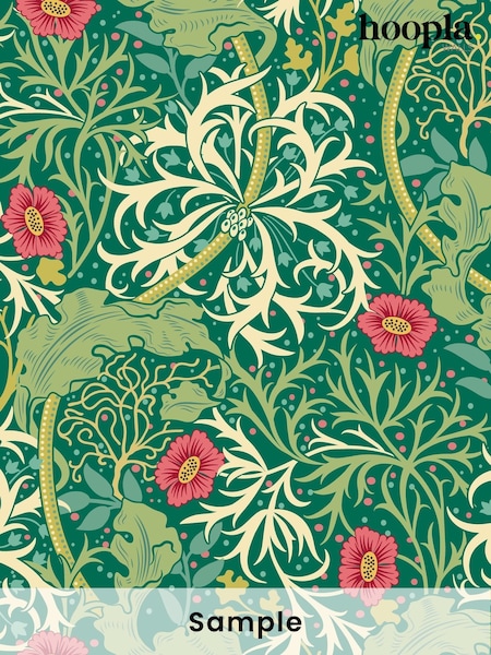 Hoopla Walls Emerald Seaweed Garden A4 Wallpaper Sample (W51880) | £1