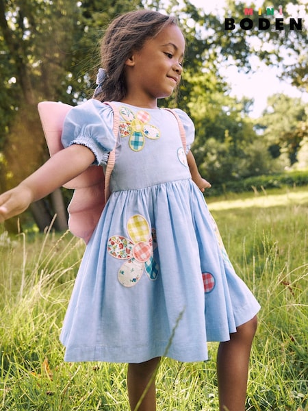 Boden Blue 100% Cotton Madeline Woven Dress (W52066) | £37 - £42