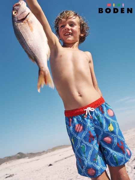 Boden Blue Swim Shorts (W52081) | £19 - £21