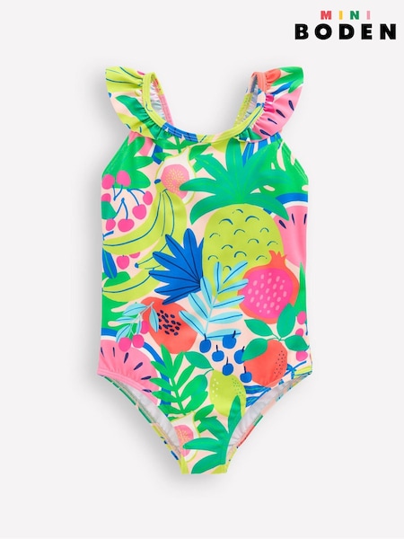Boden Multi Hallie Frill Strap Swimsuit (W52085) | £21 - £23