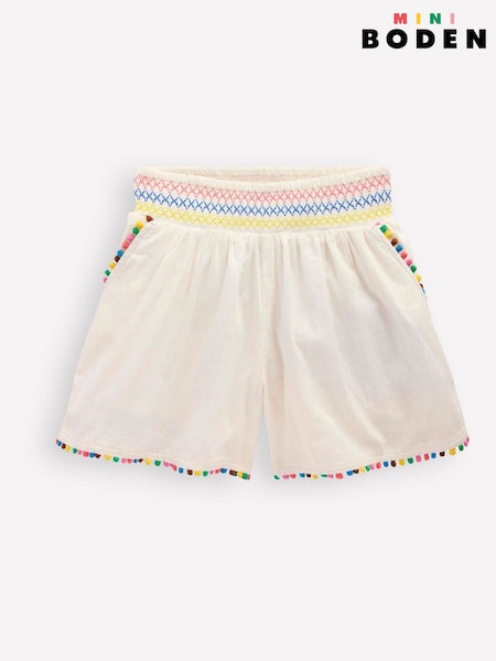 Boden Cream Pull-On Shorts (W52125) | £25 - £29