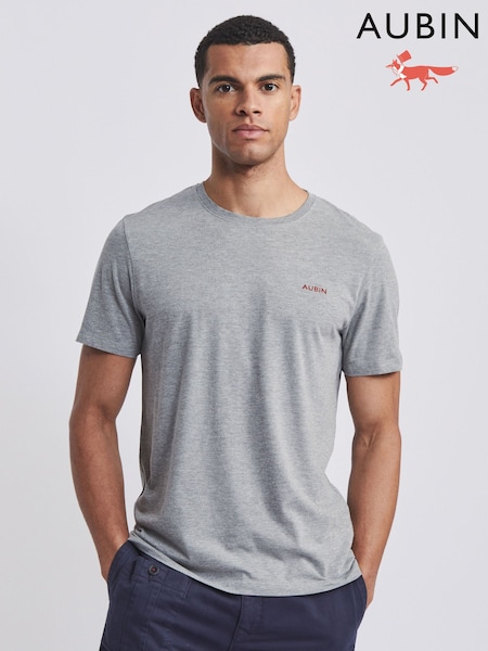 Aubin Grey Askern T-Shirt (W52138) | £35