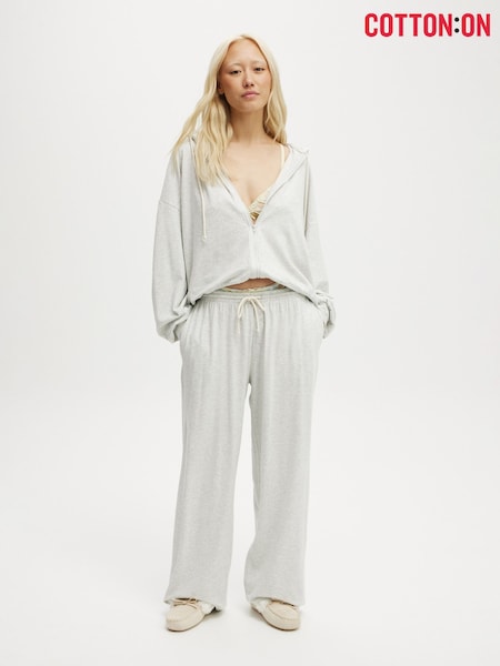Cotton On Grey Light Weight Super Soft Wide Leg Trousers (W52159) | £25