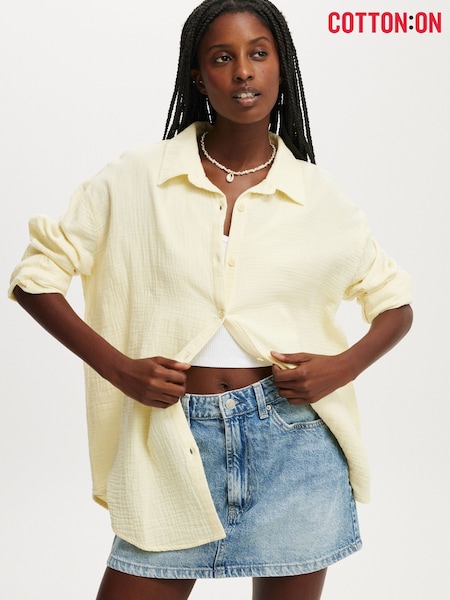 Cotton On Yellow Haven Long Sleeve Shirt (W52195) | £30