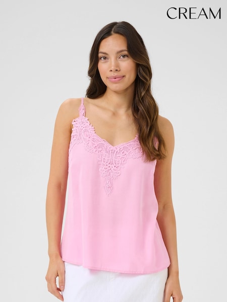Cream Pink CRAnna Elegant Top (W52251) | £40
