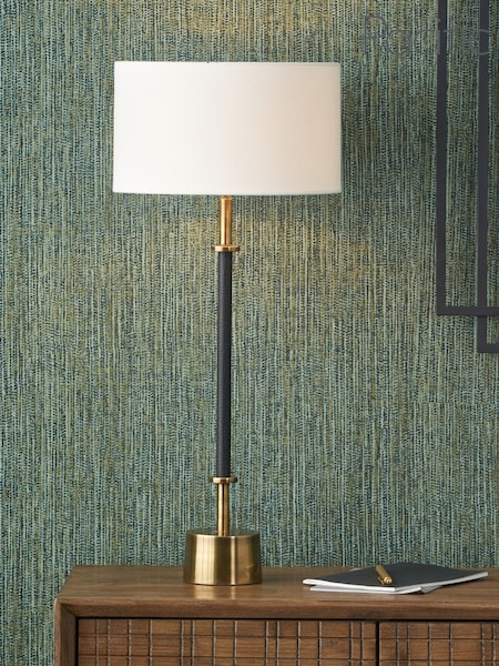 Pacific Lifestyle Black Antoine Croc Metal Table Lamp (W52282) | £105