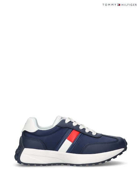 Tommy Hilfiger Blue Flag Lace-Up Trainers (W52470) | £69 - £73