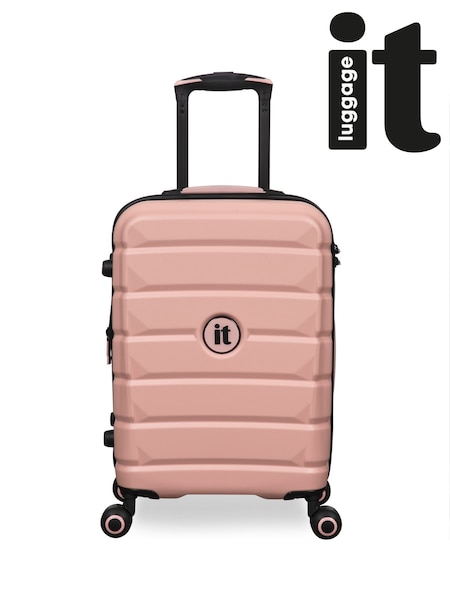 IT Luggage Pink Divert Expandable Cabin Suitcase with TSA Lock (W52594) | £55