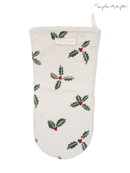 Sophie Allport Natural Holly & Berry Oven Gloves (W52825) | £17